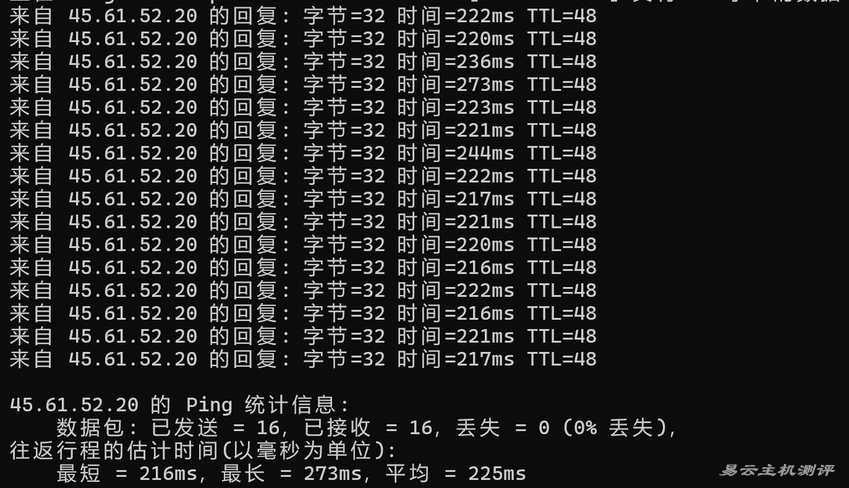 Kamatera美国VPS测评-本地Ping平均延迟测试