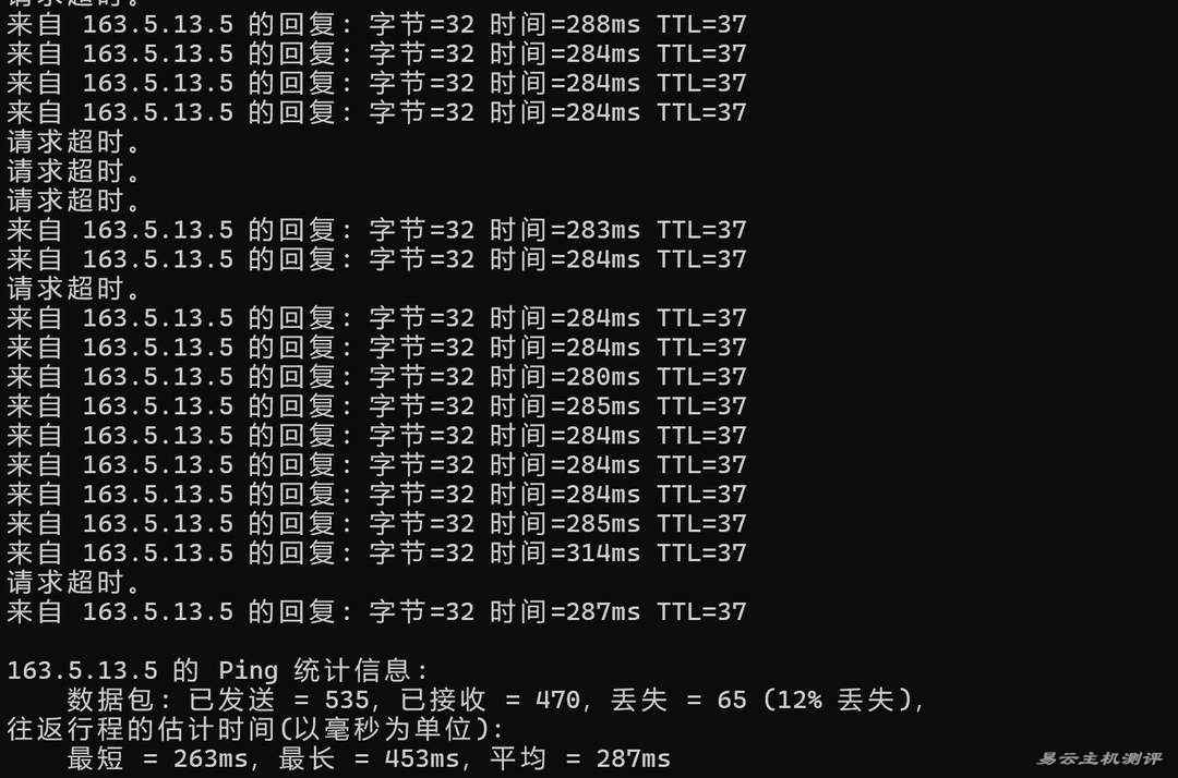 荫云法国家宽VPS网络测试-本地Ping平均延迟