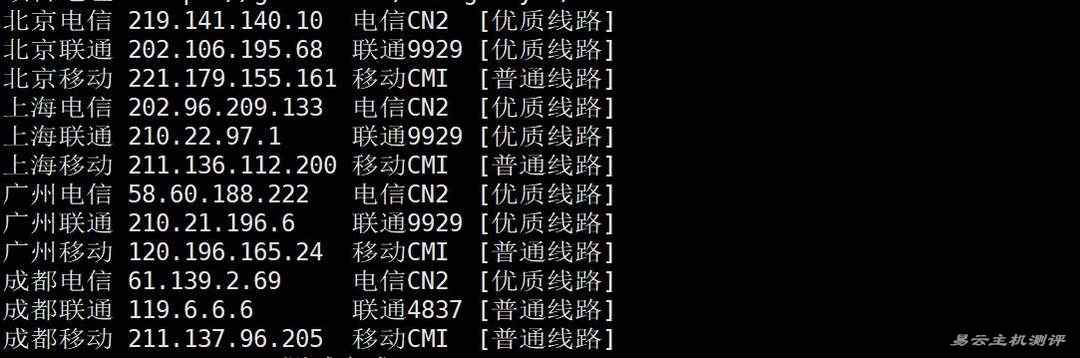 VMRack美国VPS网络测试-回程路由