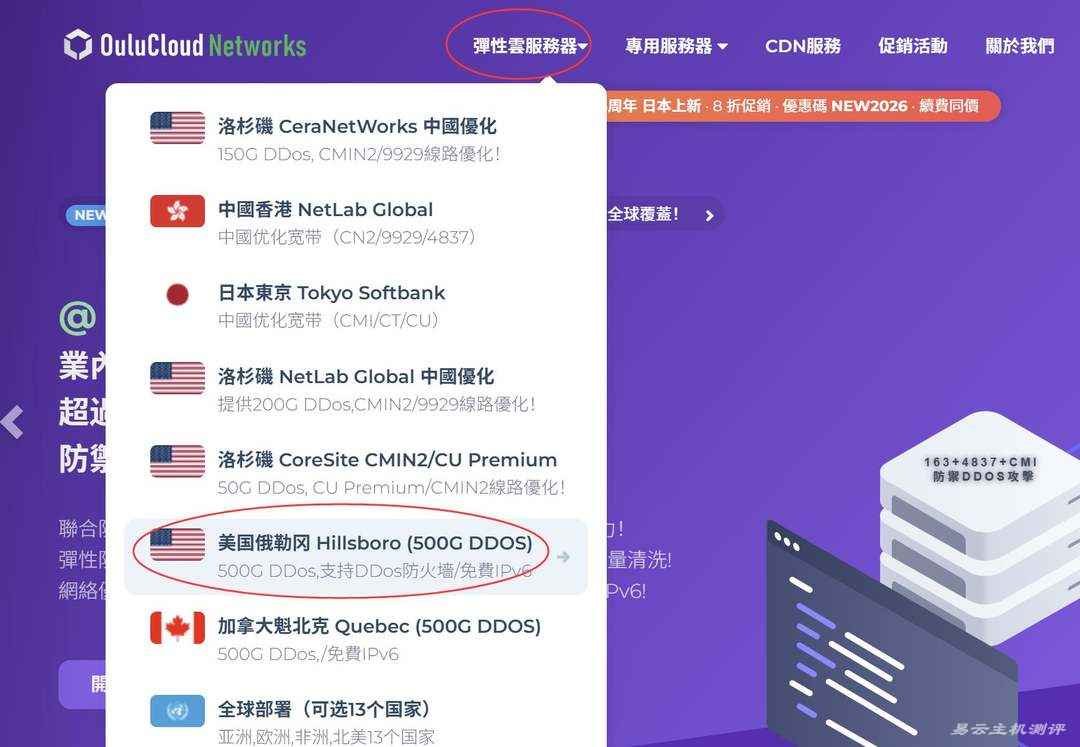 欧路云美国VPS购买教程-官网入口