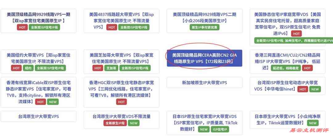 丽萨主机美国CN2 VPS网络测试-节点选择