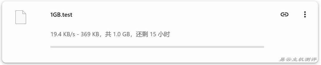 ByteVirt台湾VPS网络测试-本地下载速度