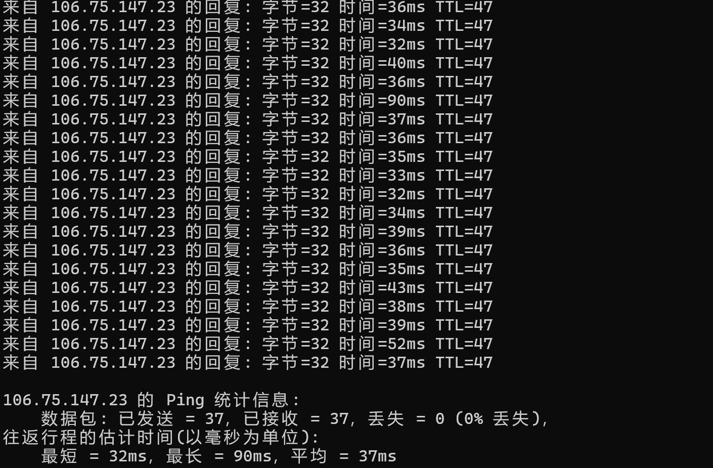 UCloud国内云服务器网络测试-本地Ping平均延迟