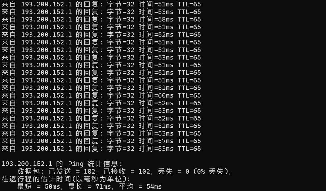 遨游主机香港高防VPS测评-本地Ping平均延迟